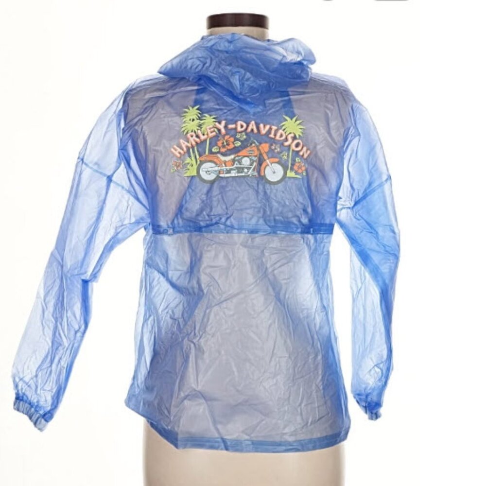 Harley-Davidson Blue Lightweight Packable Anorak Jacket